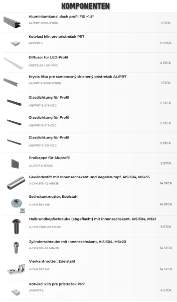 ALU Vordach Haustürvordach Anthrazit 7016 Haustür Überdachung Glasvordach 300 cm